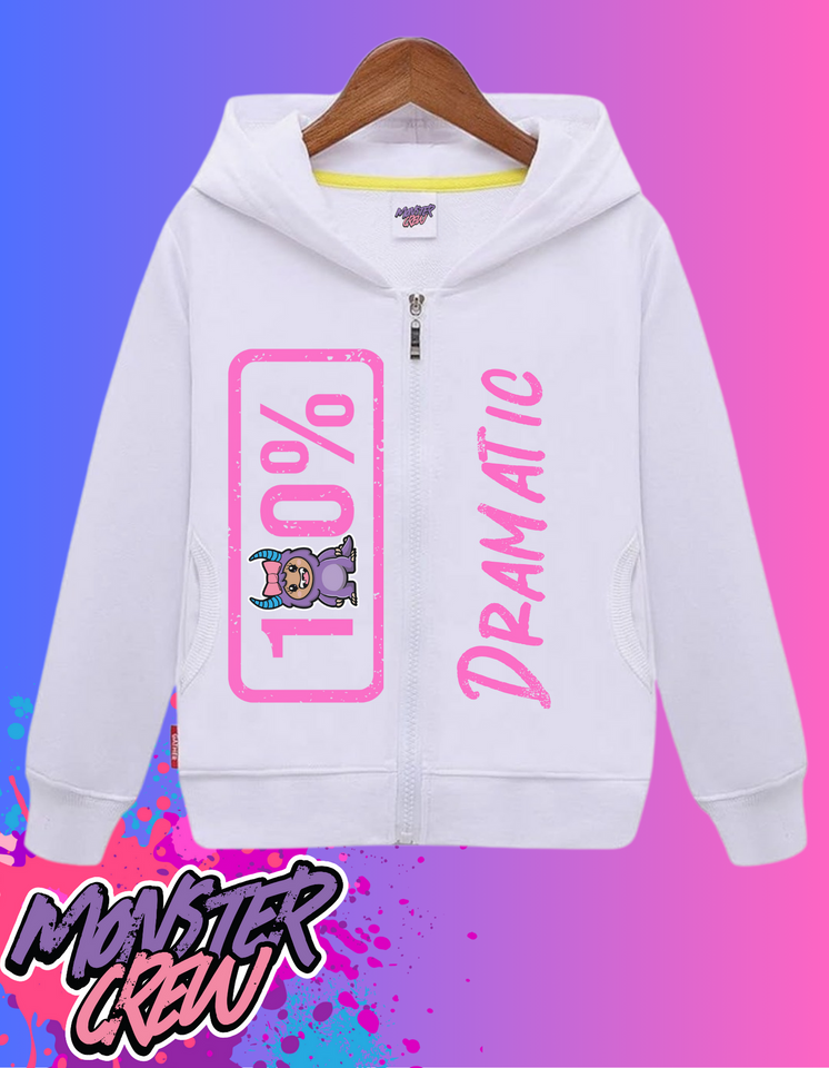 'Holiday' 100% Monster Mannerism Kids Zip up Hoodie