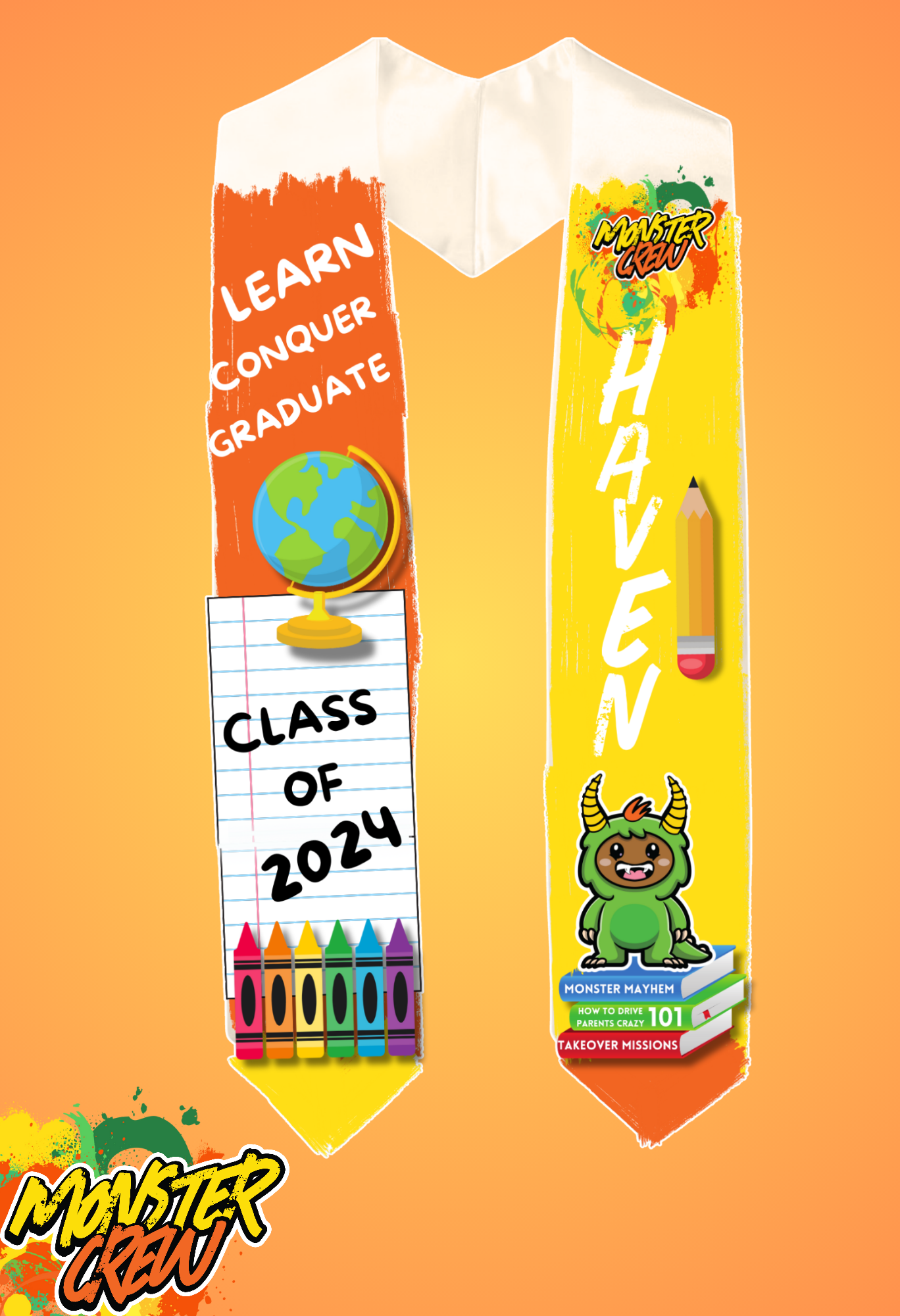 'Haven'  Monster Graduate Stole