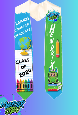 'Hendrix' Monster Graduate Stole