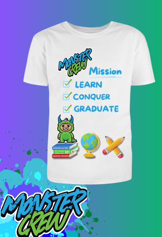 'Hendrix' " Monster Graduate "  Kids Tee