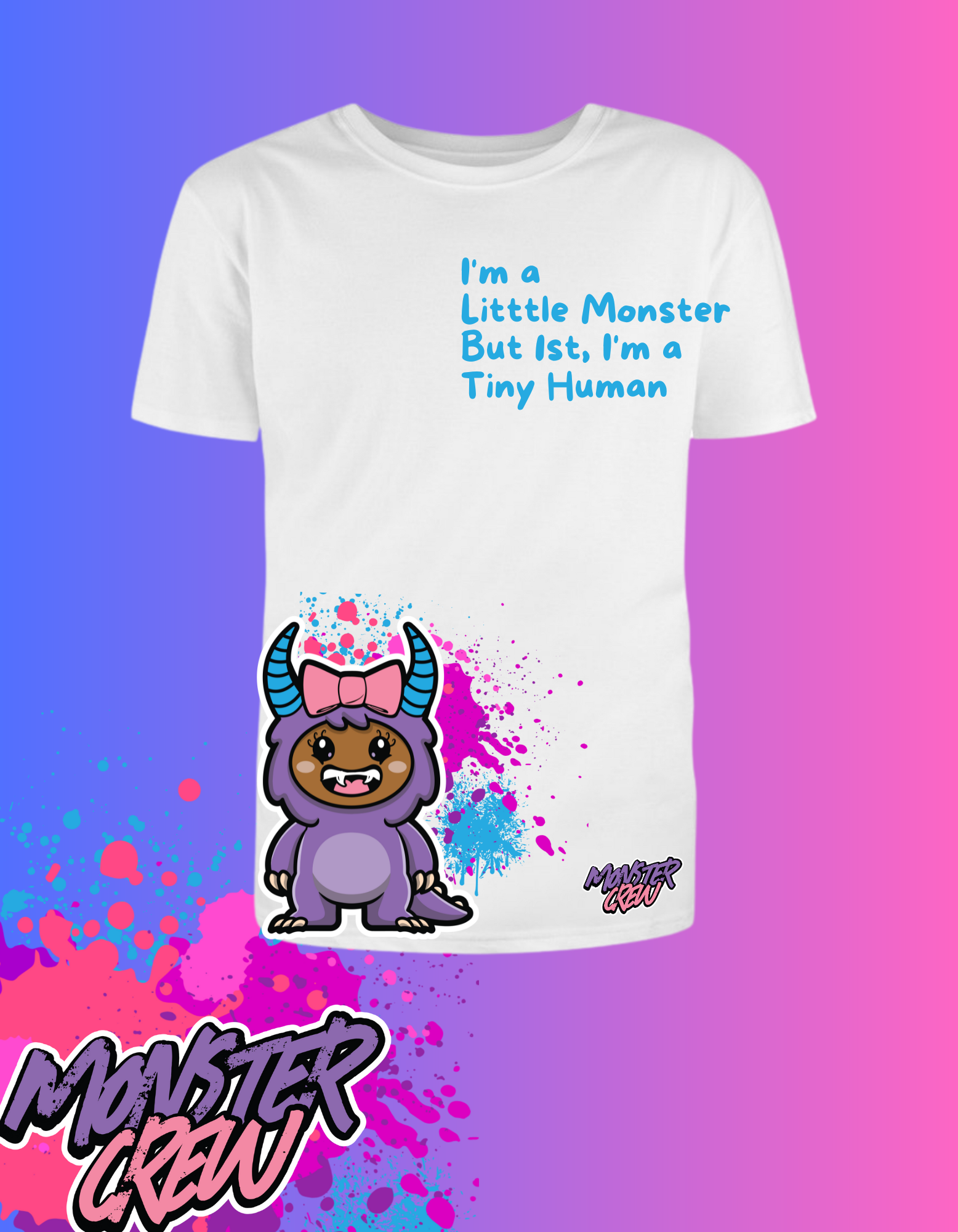 'Holiday' "I'm A Tiny Human " "Kids Tee"