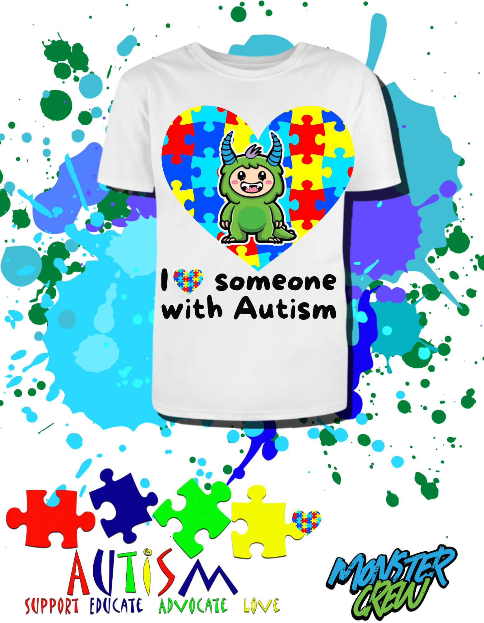 'Hendrix' Autism Awareness Tee Kids