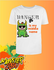 'Haven' "Danger is my Middle Name " Kids Tee