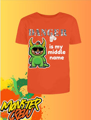 'Haven' "Danger is my Middle Name " Kids Tee