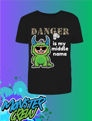 'Hendrix' "DANGER is My Middle Name" Kids Tee
