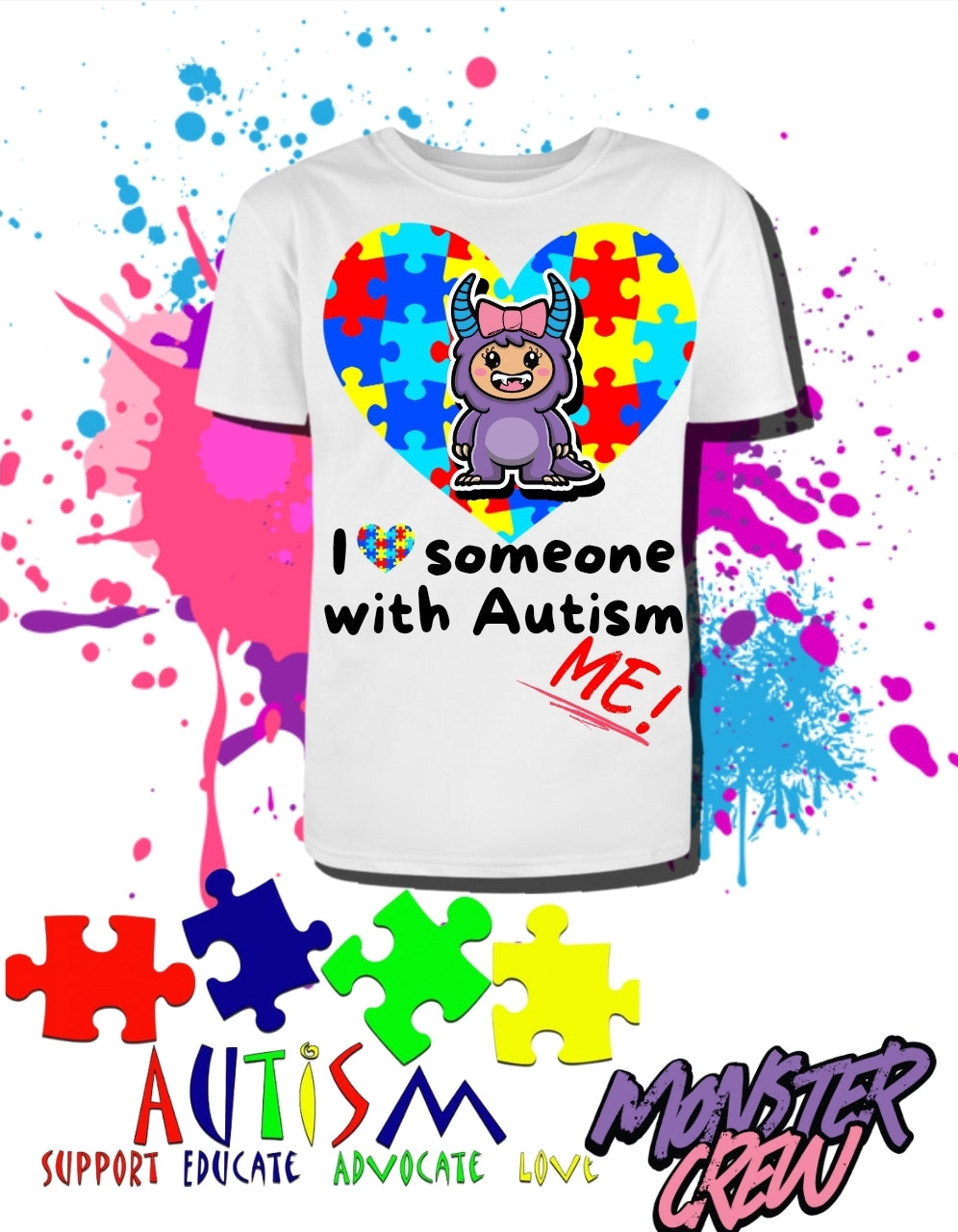 'Holiday' Autism Awareness Tee Kids