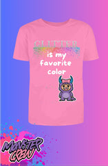 'Holiday' Favorite Color Glitter Tee "Kids"