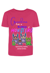 'Holiday' Bunch of Monsters Grandparent Custom Adult Tee