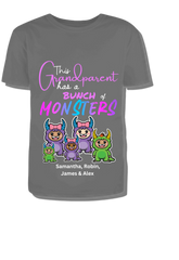 'Holiday' Bunch of Monsters Grandparent Custom Adult Tee