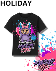 'Holiday' Kids Paint Splatter Logo Tee