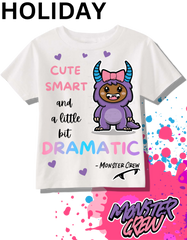 'Holiday' Kids Cute & Dramatic Custom Tee