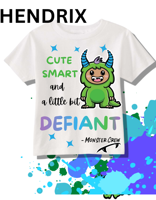 'Hendrix' Kids Cute & Defiant Custom Tee