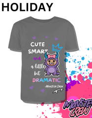 'Holiday' Kids Cute & Dramatic Custom Tee